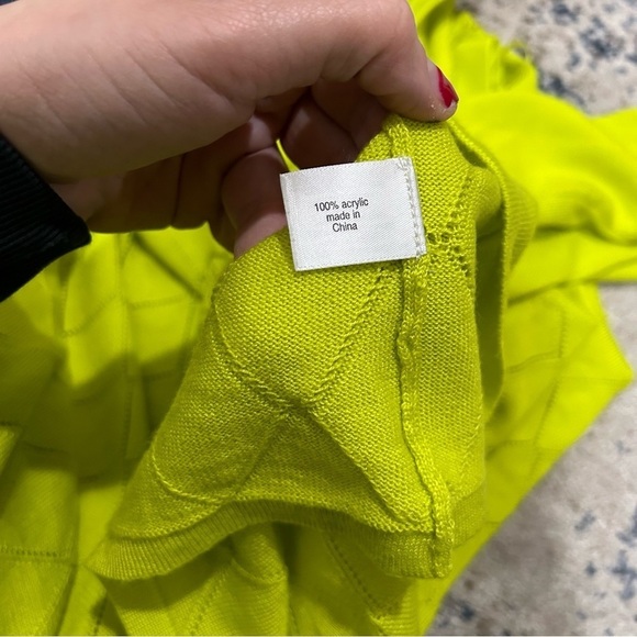 Lane Bryant Green Knit Open-Front Long Sleeve Open Front Cardigan Size 14/16 - Picture 8 of 11